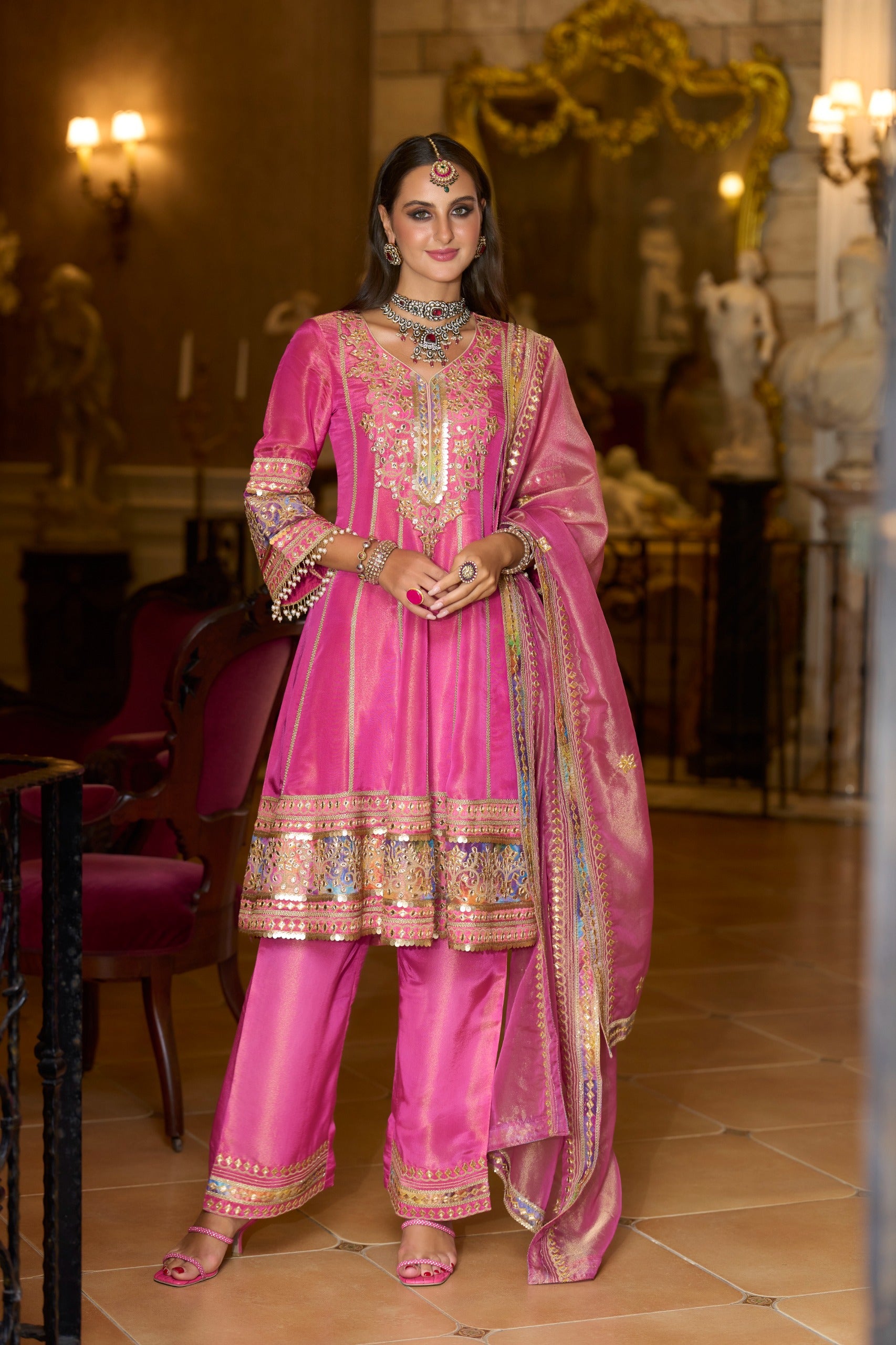 Rani Gulbahar Kurti Set